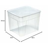 Secchio contenitore Mondex space box 4 h 34,5l Trasparente polipropilene 34,5 L 42 x 35 x 33 cm