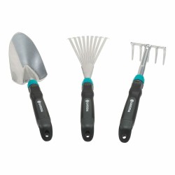 Kit di attrezzi per il giardinaggio Gardena Blu/Nero Acciaio (3 Unità)