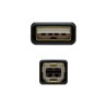 Cavo USB 2.0 A con USB B NANOCABLE 10.01.1205 Nero 5 m