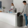 Secchio per Raccolta Differenziata SP Berner Antracite 10 L 30 L x 2 Plastica 3 Compartimenti (1 Unità)