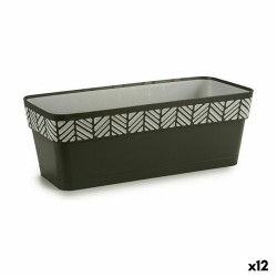 Vaso rettangolare da Balcone Stefanplast Orfeo Antracite Plastica 18 x 17 x 49,5 cm (12 Unità)