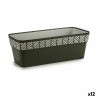 Vaso rettangolare da Balcone Stefanplast Orfeo Antracite Plastica 18 x 17 x 49,5 cm (12 Unità)