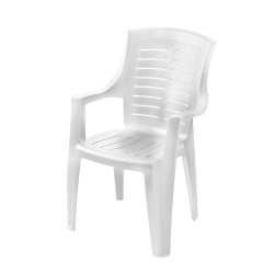 Sedia da giardino Progarden Talia TAL050BI Bianco (55 x 60 x 91 cm)