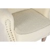 Poltrona Home ESPRIT Bianco Naturale Legno d'albero della gomma 73 X 65 X 87 cm