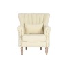 Poltrona Home ESPRIT Bianco Naturale Legno d'albero della gomma 73 X 65 X 87 cm