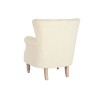 Poltrona Home ESPRIT Bianco Naturale Legno d'albero della gomma 73 X 65 X 87 cm