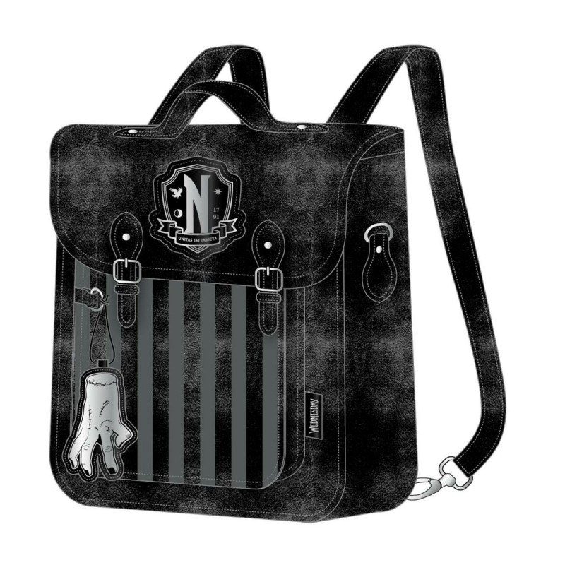 Zaino Casual Wednesday Nero 22,5 x 22,5 x 7 cm Zaino Casual Wednesday Nero 22,5 x 22,5 x 7 cm