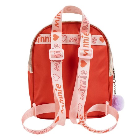 Zaino per Bambini Minnie Mouse Rosso 20 x 23 x 8 cm