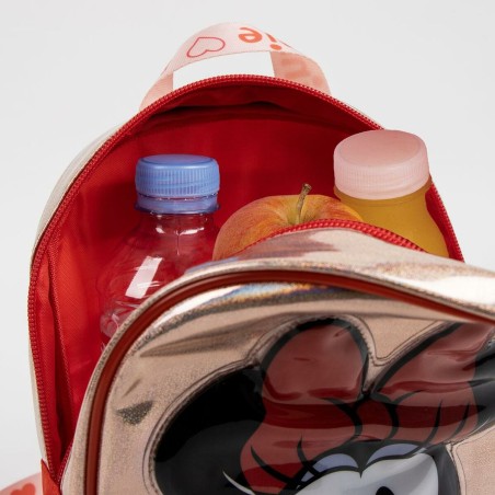 Zaino per Bambini Minnie Mouse Rosso 20 x 23 x 8 cm