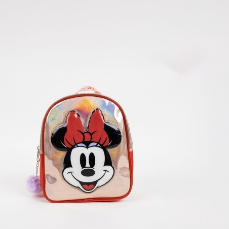 Zaino per Bambini Minnie Mouse Rosso 20 x 23 x 8 cm