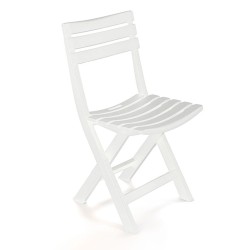 Sedia Pieghevole IPAE Progarden Birki bir80cbi Bianco 44 x 41 x 78 cm