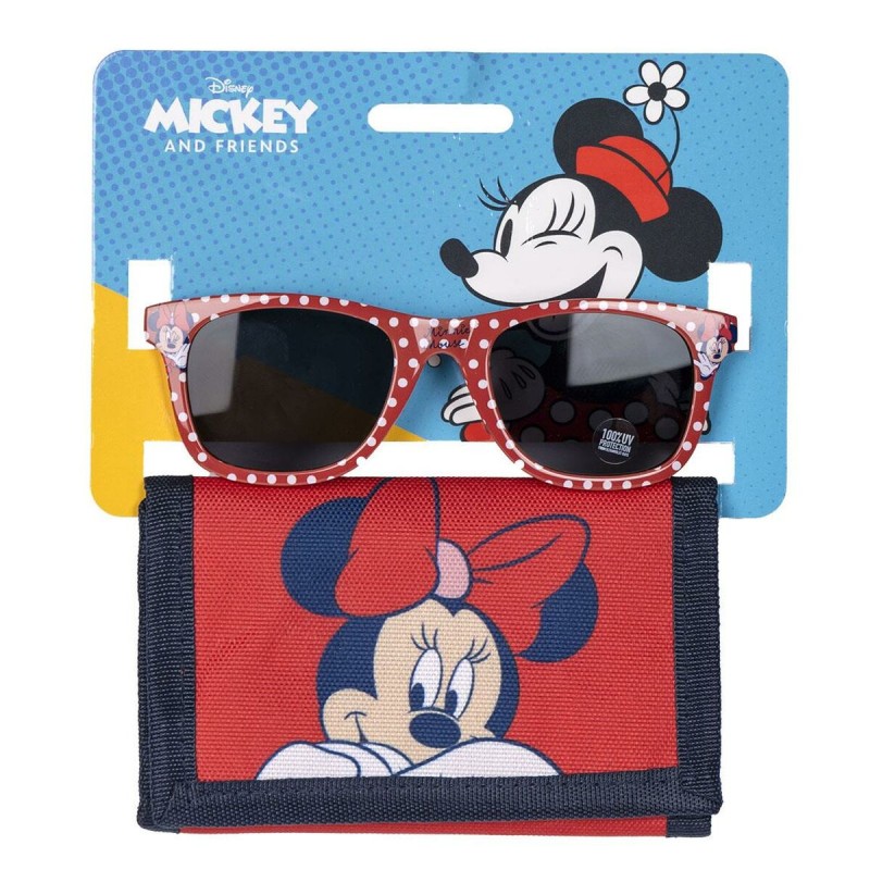 Set di occhiali da sole e portafoglio Minnie Mouse 2 Pezzi Rosso Set di occhiali da sole e portafoglio Minnie Mouse 2 Pezzi Rosso