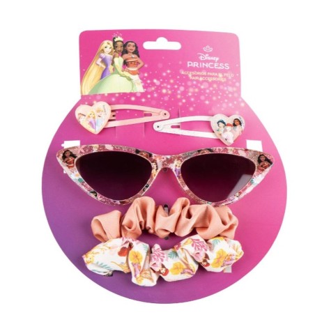 Occhiali da Sole per Bambini Disney Princess Per bambini 15 x 17 x 2 cm Accessori per i Capelli 5 Pezzi