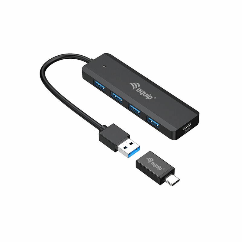 Hub USB Equip 128959 Nero Hub USB Equip 128959 Nero