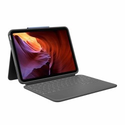 Custodia per iPad + Tastiera Logitech 920-011203 Qwerty in Spagnolo Grigio Grafite QWERTY