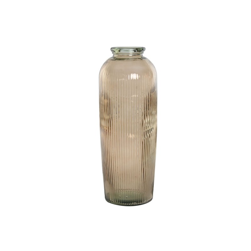 Vaso Home ESPRIT Taupé Vetro riciclato 30 x 30 x 72 cm Vaso Home ESPRIT Taupé Vetro riciclato 30 x 30 x 72 cm