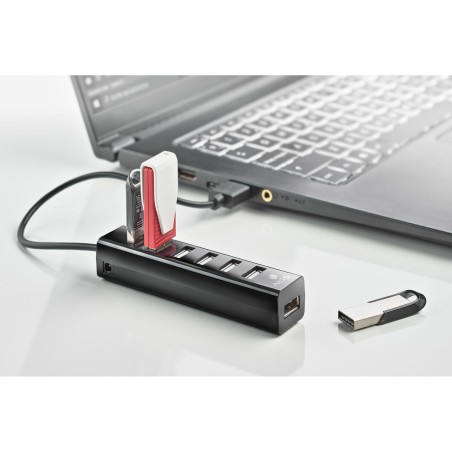 Hub USB NGS IHUB7 TINY Nero