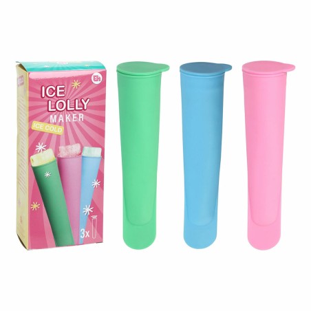 Stampi per Gelati Excellent Houseware 4,2 x 4,2 x 19,5 cm (3 Unità)