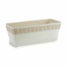 Vaso rettangolare da Balcone Stefanplast Orfeo Bianco Plastica 18,5 x 17 x 49,3 cm (12 Unità)