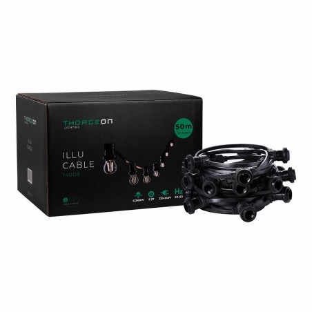Filo di luci Thorgeon Nero 2000 W 50