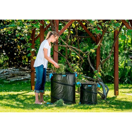 Sacchetto di rifiuti da giardino Cellfast Pop Up Nylon Acciaio 40 x 40 x 48 cm Pieghevole