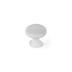 Pomo Rei 760 Bianco Metallo Ø 25 x 24 mm 4 Pezzi