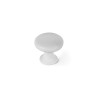 Pomo Rei 760 Bianco Metallo Ø 25 x 24 mm 4 Pezzi
