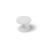 Pomo Rei 756 Bianco Metallo Ø 33 x 27 mm 4 Pezzi