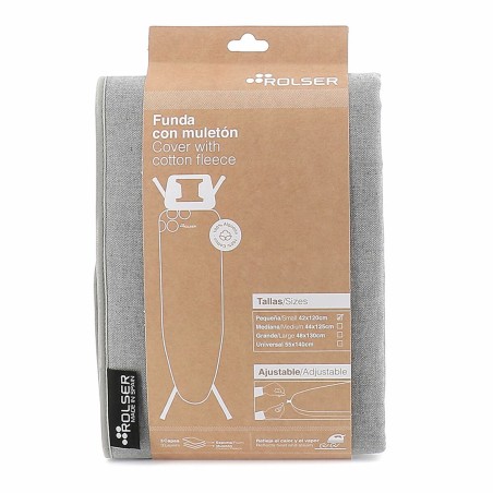 Copri asse da stiro Rolser Grigio 120 x 42 cm