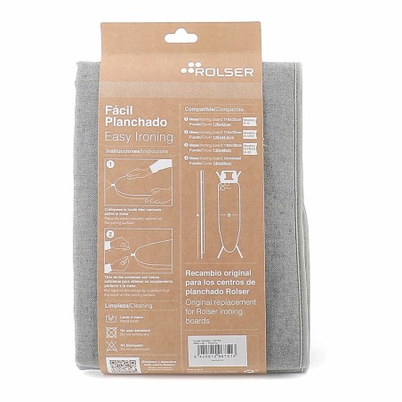 Copri asse da stiro Rolser Grigio 120 x 42 cm