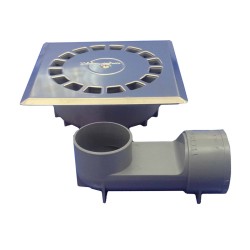 Scarico Tecnoagua T-88 VHI PVC Acciaio inossidabile 11,8 x 11,8 x 4,5 cm Ø 4 cm