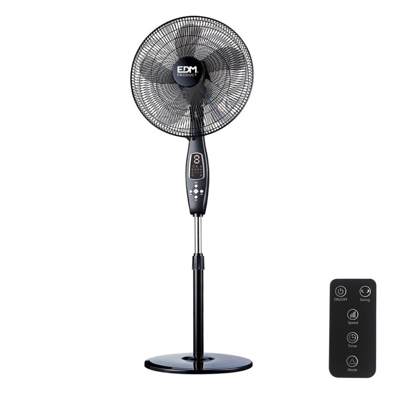 Ventilatore a Piantana EDM 33967 Nero 60 W Ventilatore a Piantana EDM 33967 Nero 60 W
