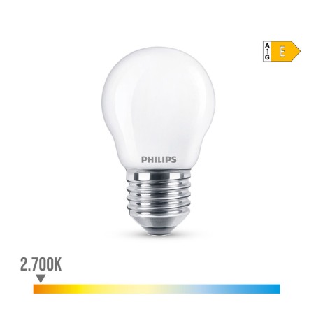 Lampadina LED Philips E 6,5 W 60 W E27 806 lm 4,5 x 7,8 cm (2700 K)