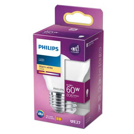 Lampadina LED Philips E 6,5 W 60 W E27 806 lm 4,5 x 7,8 cm (2700 K)