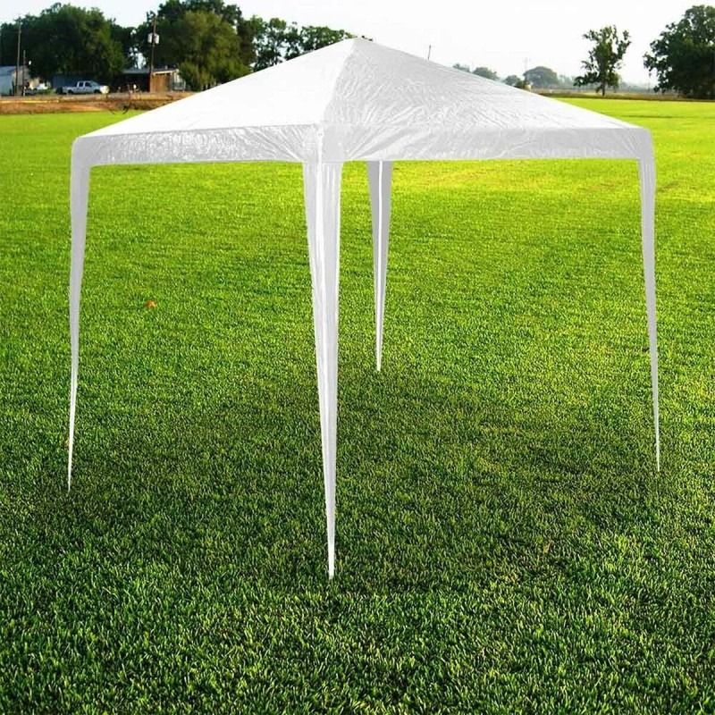 Gazebo Lifetime Impermeabile Polietilene Bianco PVC 300 x 300 x 250 cm Gazebo Lifetime Impermeabile Polietilene Bianco PVC 300 x 300 x 250 cm