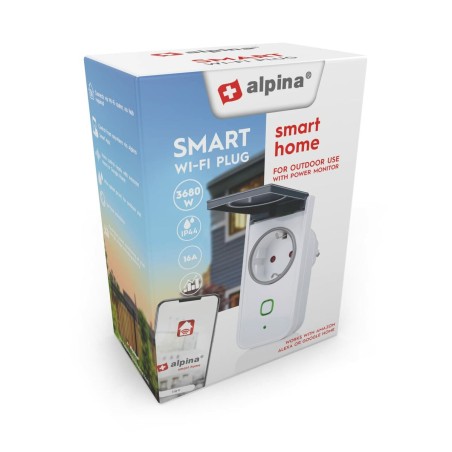 Presa Intelligente Alpina Smart Home Esterno Wi-Fi 230 V 16 A