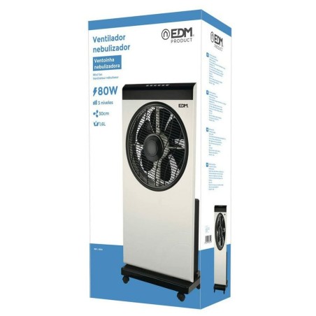 Ventilatore Nebulizzatore EDM Bianco 80 W 39 x 24 x 84 cm