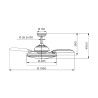 Ventilatore da Soffitto con Luce Philips Atlas 35 W 28 W 4500 Lm nichel (2700 K)