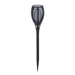 Picchetto solare da giardino Progarden Nero polipropilene Ø 10 x 58 cm Solare Effetto fiamma