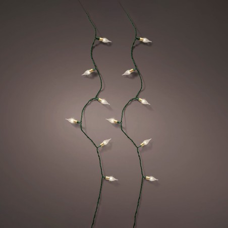 Ghirlanda di Luci LED Lumineo 493270 Vintage Bianco Caldo 11,2 m Interno