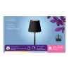 Lampada LED da Tavolo Lumineo 894376 Nero Metallo 17 cm Ricaricabile