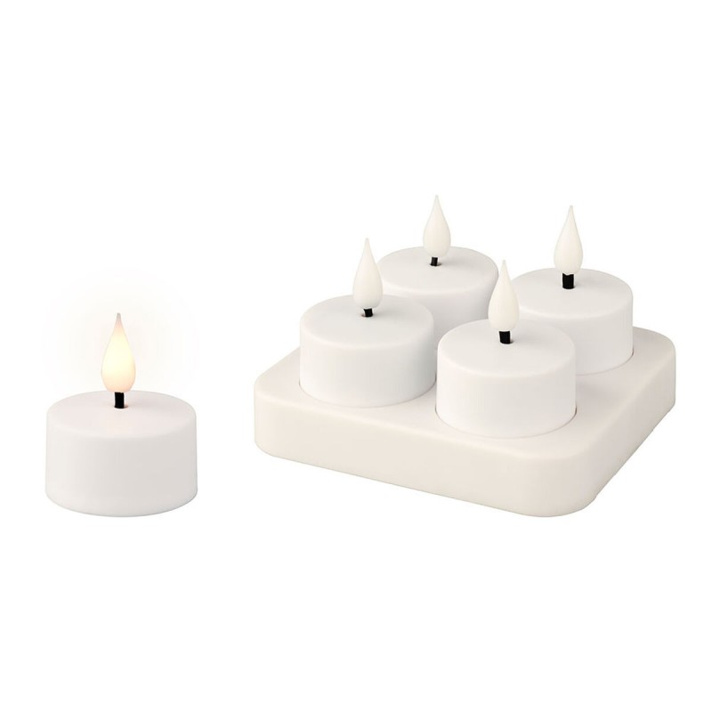 Candela LED Lumineo 485346 Bianco Ricaricabile Interno (4 Unità) Candela LED Lumineo 485346 Bianco Ricaricabile Interno (4 Unità)