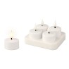 Candela LED Lumineo 485346 Bianco Ricaricabile Interno (4 Unità)