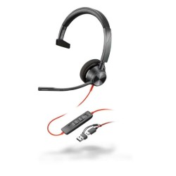Auricolari con Microfono HP Blackwire 3310 Nero