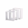 Mensole 5five Simply Smart Bianco Legno MDF Cubi 3 Pezzi