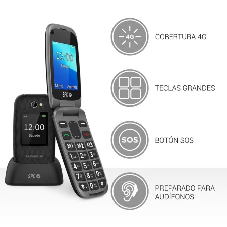 Telefono Cellulare SPC 2330N HARMONY 4G 128 MB Nero 2,4"