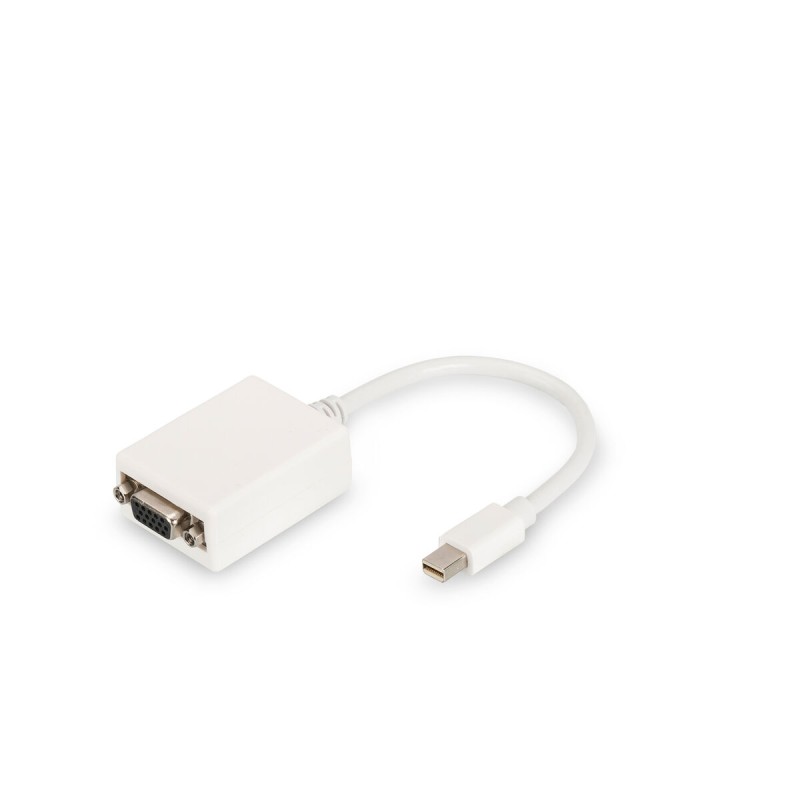 Adattatore DisplayPort con VGA Digitus by Assmann DB-340407-001-W Bianco Nero 15 cm Adattatore DisplayPort con VGA Digitus by Assmann DB-340407-001-W Bianco Nero 15 cm