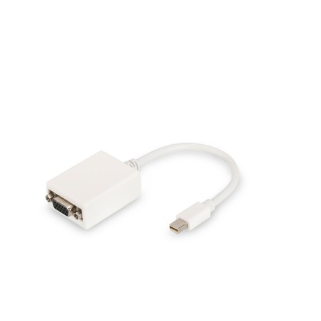 Adattatore DisplayPort con VGA Digitus by Assmann DB-340407-001-W Bianco Nero 15 cm