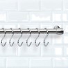 Gancio per appenderla Metaltex Lonardo Cromato Metallo 6,5 cm 6 Pezzi