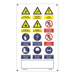 Insegna Normaluz Obra múltiple PVC 50 x 90 cm